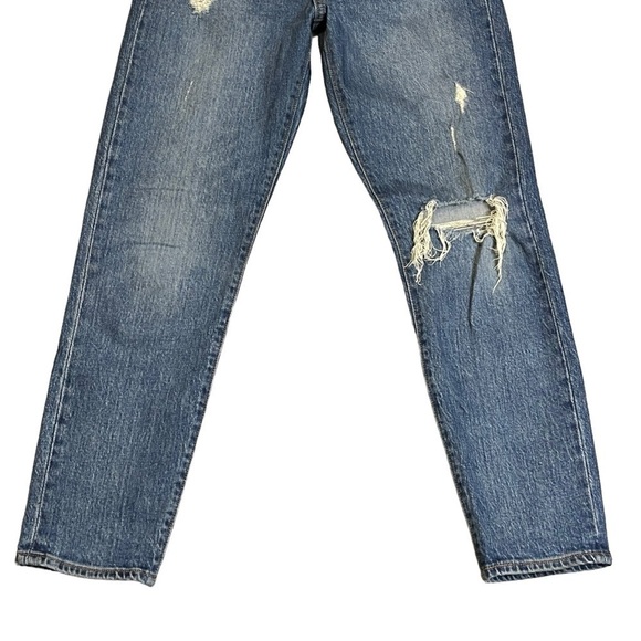 Levi Premium Wedgie Straight High Rise Button Fly. Blue Size 26 #789 - Picture 6 of 13